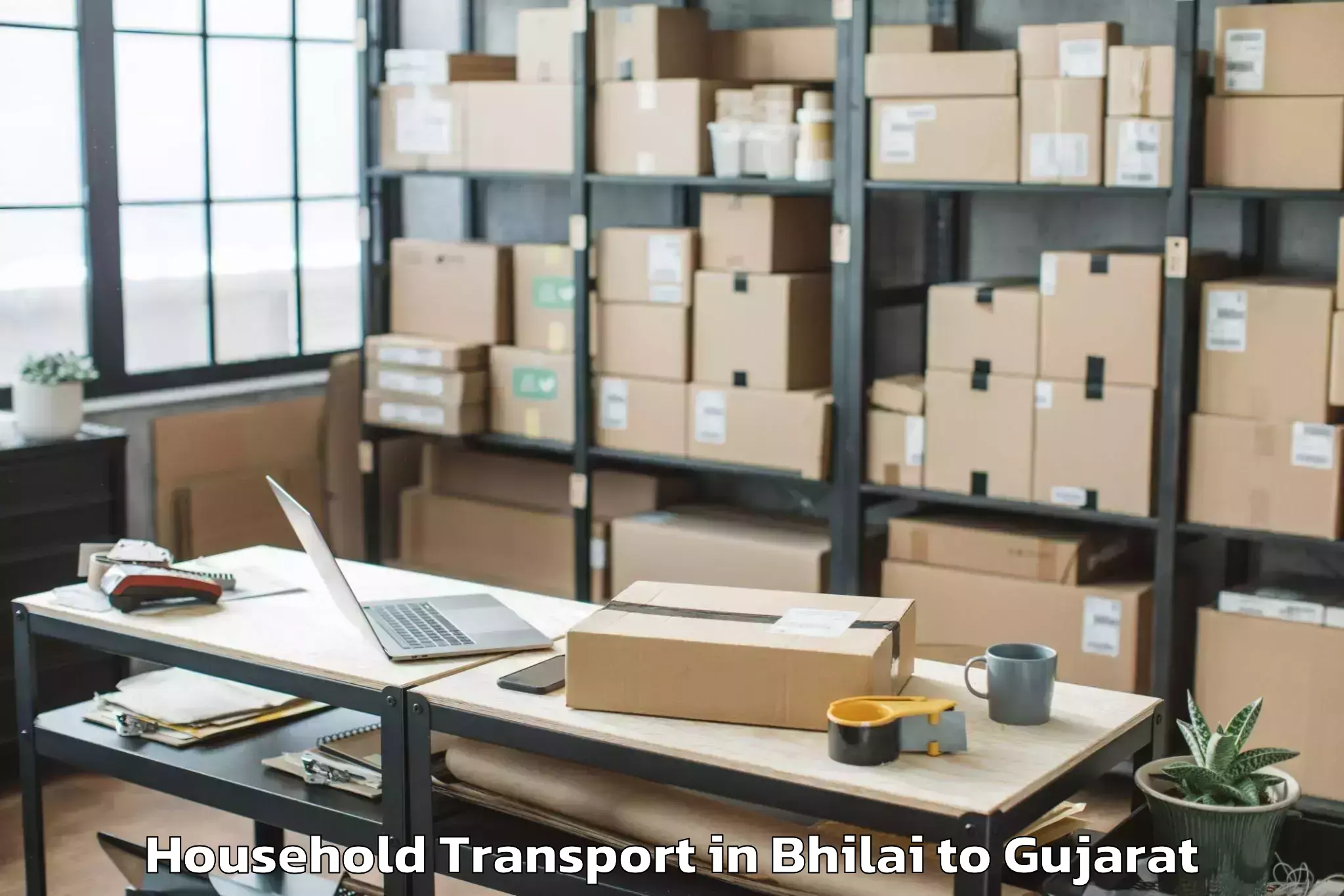 Leading Bhilai to Bodeli Household Transport Provider